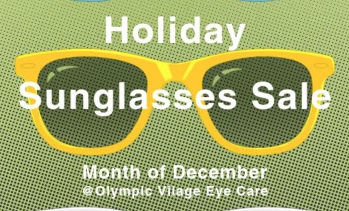 Sunglasses Sale and December Hours
